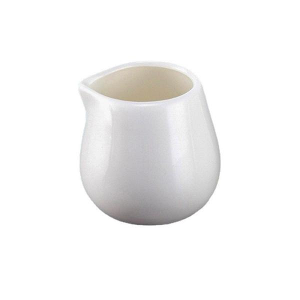 White Coffee Milk Creamer Pitcher Porcelain Small Serving Sauce