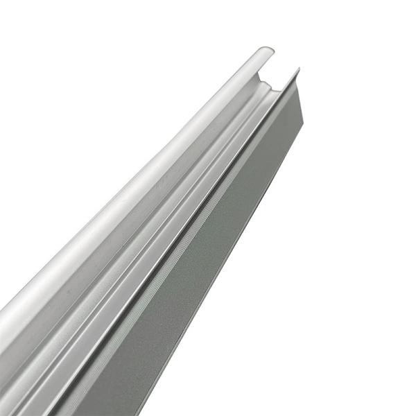 Anodized Silver Strip LED Aluminum Profile Contemporary Design