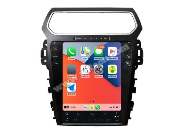 12.1 Screen Tesla Vertical Android Screen For Ford Explorer 2016-2019 Car Multimedia Stereo GPS Carplay Player