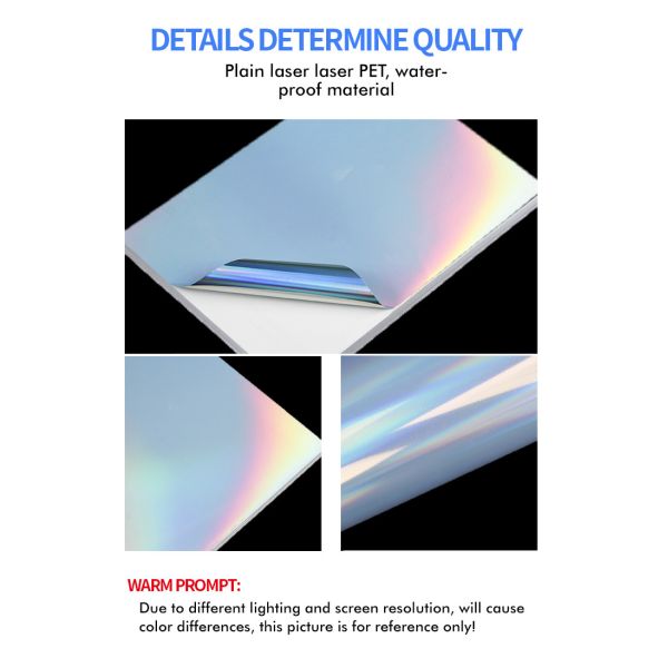 Holographic A4 Vinyl Sticker For Laser Inkjet Label Sticker Printer