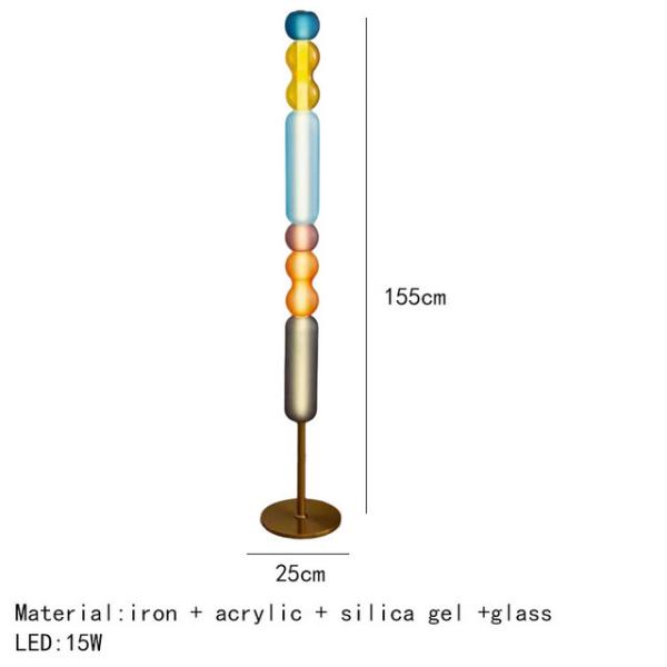 Designer Colored Pendant Lamps LED Stained Glass Pendant Light Bar Shop Restaurant Light(WH-AP-603)
