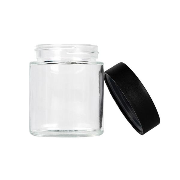 pot sans danger pour les enfants hermétique de fleur de  de pot en verre de mauvaise herbe de l'espace libre 4oz