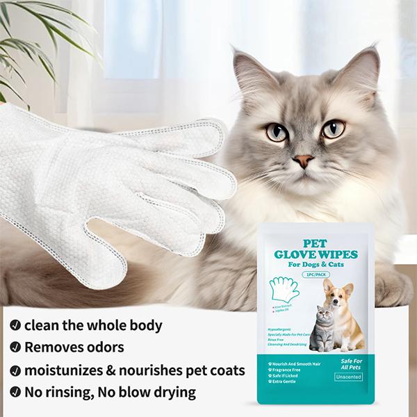 Lingettes pour animaux de compagnie individuelles personnalisées et portables, grandes tailles