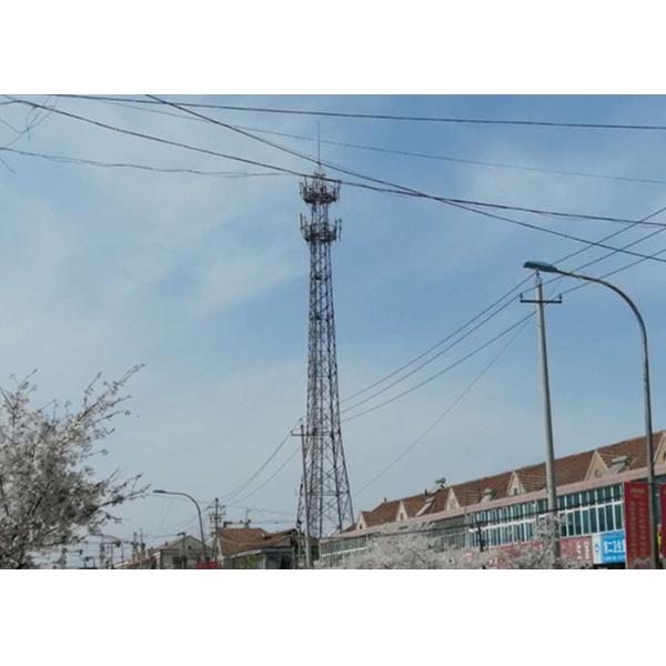 Inside Ladder 45m Three Legged Tower , 120km / H Free Standing Lattice Tower