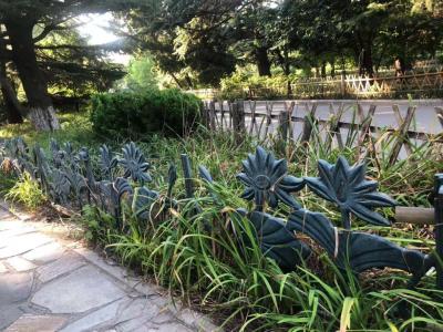 Morden Wrought Iron Railing Cast Iron Deck Railing Rustproof Easy Install
