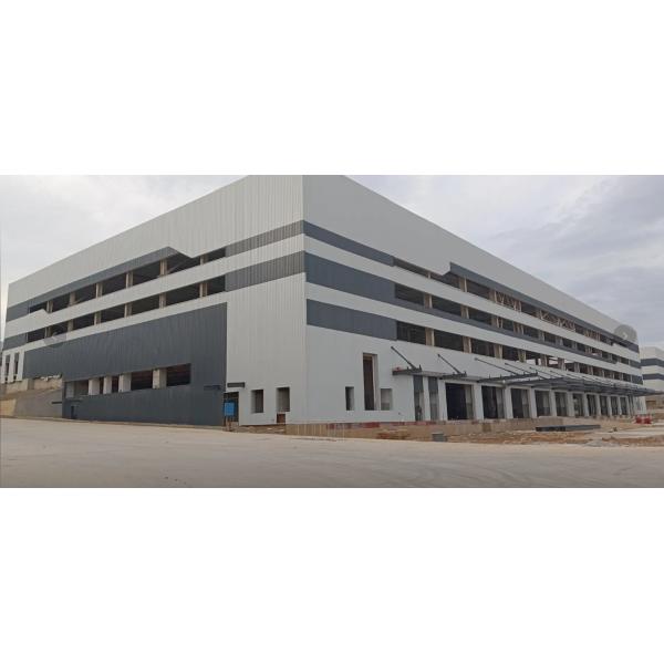 Large span steel structure industrial building factory workshop processed and manufactured in China