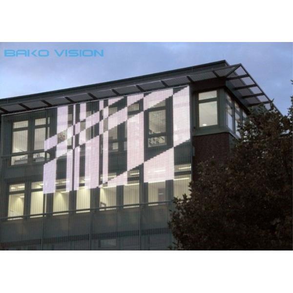 Transparent Slim DIP 346 Outdoor Fixed LED Display P15 P25 Building Facade Video Wall