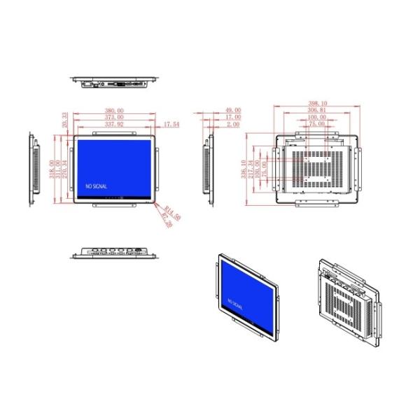 17-Inch Android Monitor for Warehouse Operations and Smart Factories