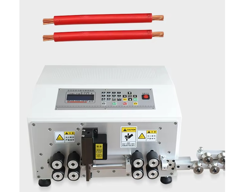 HR-35ST Eight-wheel Drive Automatic Computerized Cable Wire Cutting & Stripping Machine Thick Cable Stripping Machine