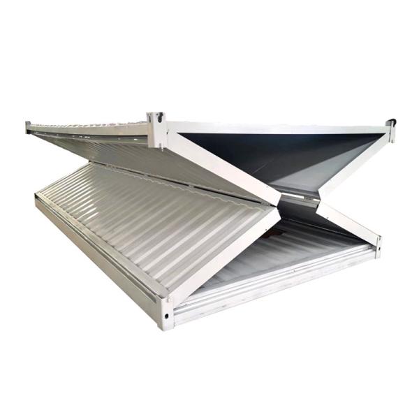 Sandwich Panel White Prefab Steel Structures Prefabricated Movable Folding Container House