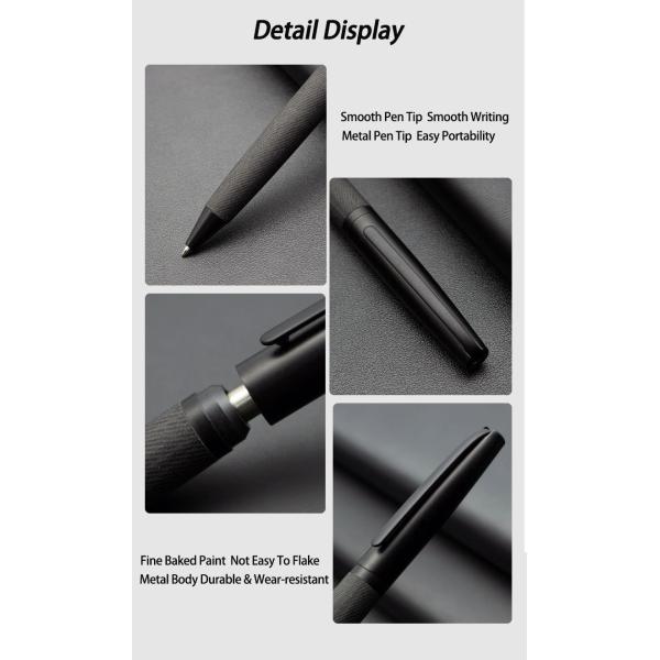 Retractable Twist Metal Ballpoint Pen 1.0mm Fluent Business Signature Pen For Gift
