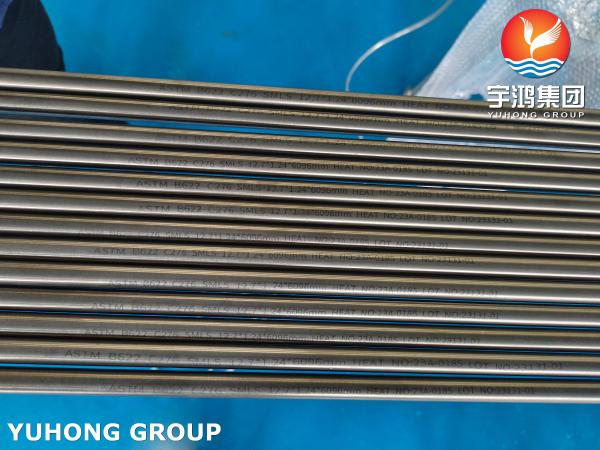 Tubo sem emenda de ASME SB622 Hastelloy C276/UNS N10276 para o processamento químico