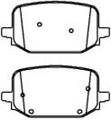 10mm Volkswagen Brake Pad Set 7M3698151A For Front And Rear Position