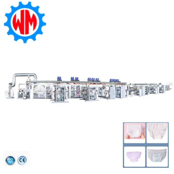 High Efficiency Full Servo Sanitary Pad Menstrual Panties Making Machine with CE