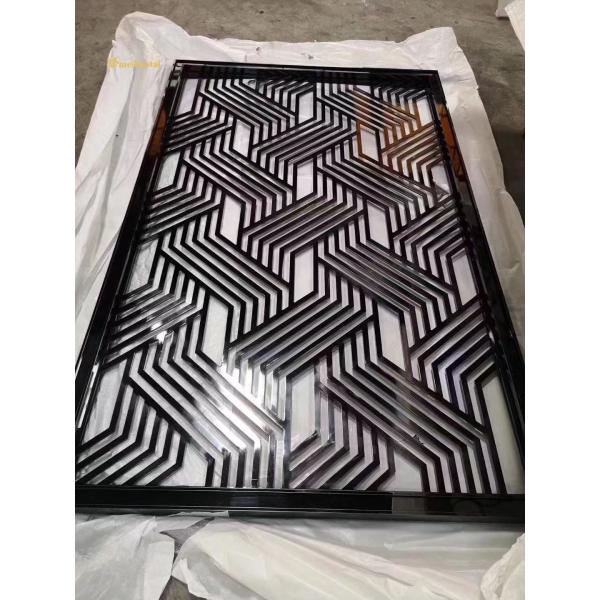 201 Stainless Steel Room Divider with Laser PVC and Mirror Finish Metal Wall Divider