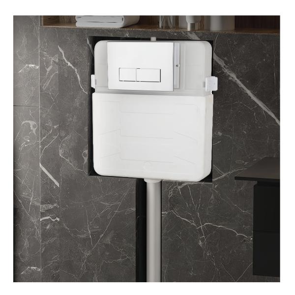 Plastic Toilet Flush Water Tank for Modern Ceramic Toilet WC in Bathroom Renovation