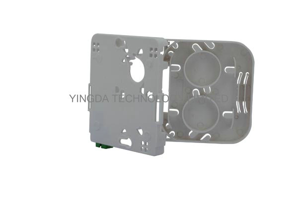 1 Port Customer Wall Outlet Fiber Terminal Box Faceplate SC / APC Connectors