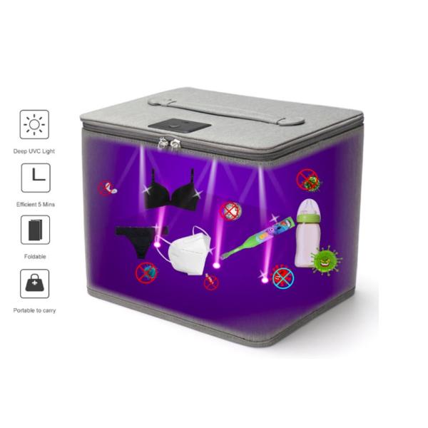 USB Rechargeable 5mw 4W UV Led Sterilizer Bags For Underwear