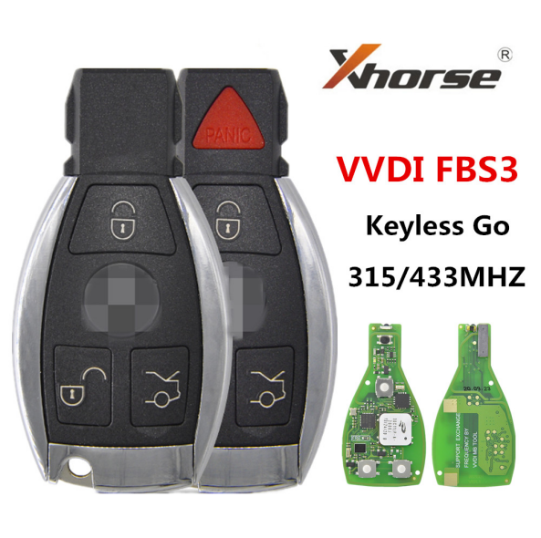 Xhorse VVDI MB Benz FBS3 Car Keyless Smart Key 3 Buttons Key Shell