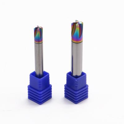 2F-4F Carbide End Milling Cutters With Customized Helix Angle DLC Coating For Alu