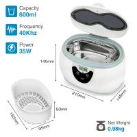 SUS304 décapant ultrasonique du réservoir 35W 600ml Benchtop pour la beauté de clou