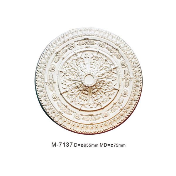 M-7137 Modern Plastic Artistic Fireproof Indoor Decorative Medallion