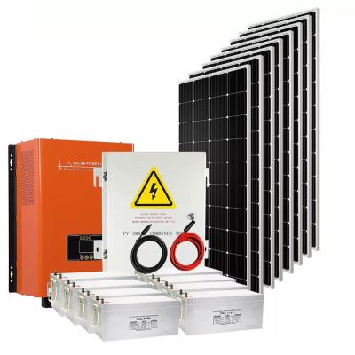 Sistema 10kw do painel solar de preço de fábrica no sistema das energias solares do sistema híbrido 20kw da grade para a casa