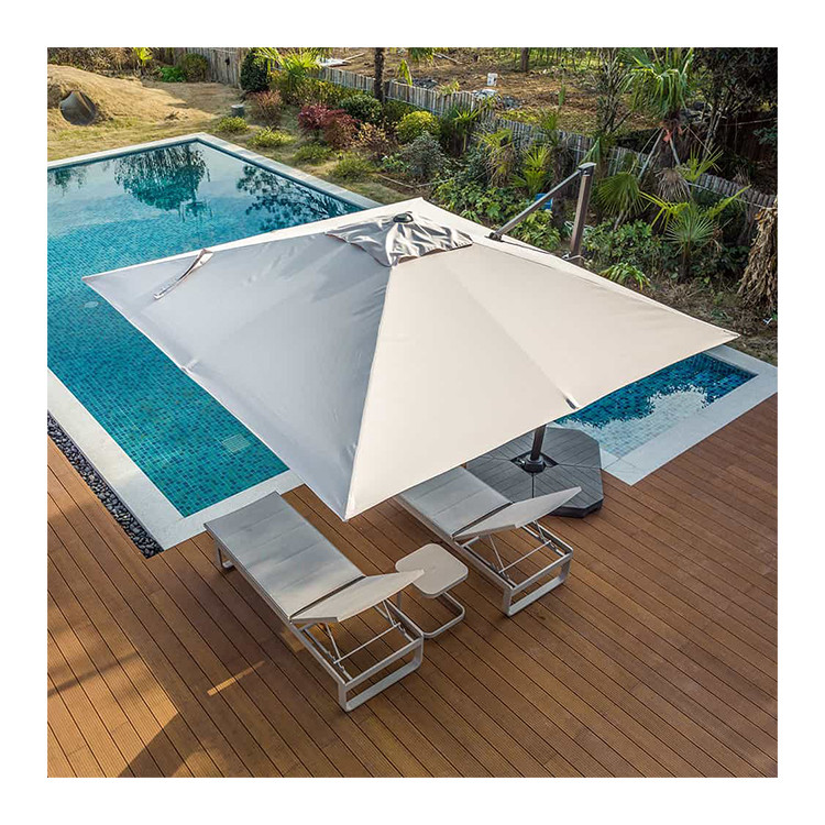 Modern Design Style 1-Tier Cantilever Umbrella for Garden Sun Shade and Protection