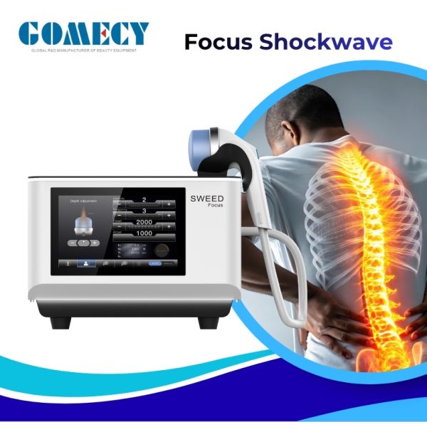 Gomecy Focus Shockwave Therapy Soft Type Shockwave Extracorporeal Shock Wave Therapy Machine