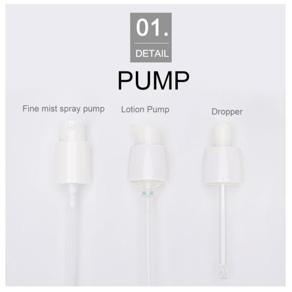 60ml 125ml 150ml Face Skin Care Pump Spray Red PETG Plastic Plastic Lotion Bottle