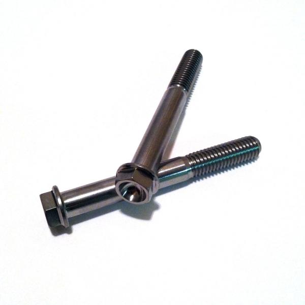 M5 P 0.80 X 15 Gr2 Ti Hex Flange Bolt Titanium Bolt Kits For Motorcycles