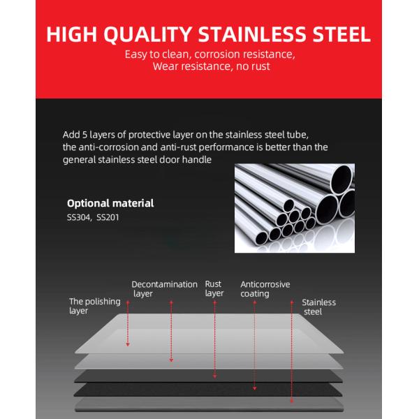 Прочная стеклянная дверная ручка из нержавеющей стали для дверей для душа сертифицирована ISO9001