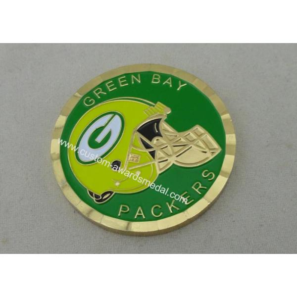 Green Bay Packers  Personalized Coins By Brass Struck With PVC Bag Packing