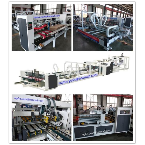Customized Straight Line Folder Gluer All Inline For Carton Box Making