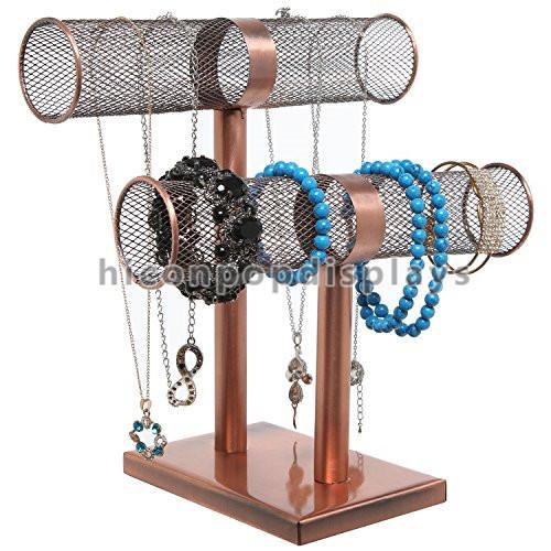Bronze Color Retail Accessories Display Countertop Jewelry Display Stand For Bracelet