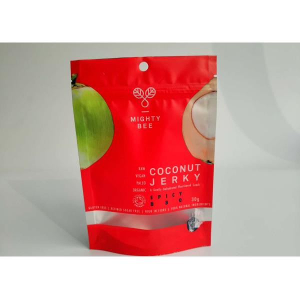 Resealable軽食袋のはっきり窓との包装のココナッツ粉のパックの注文の印刷