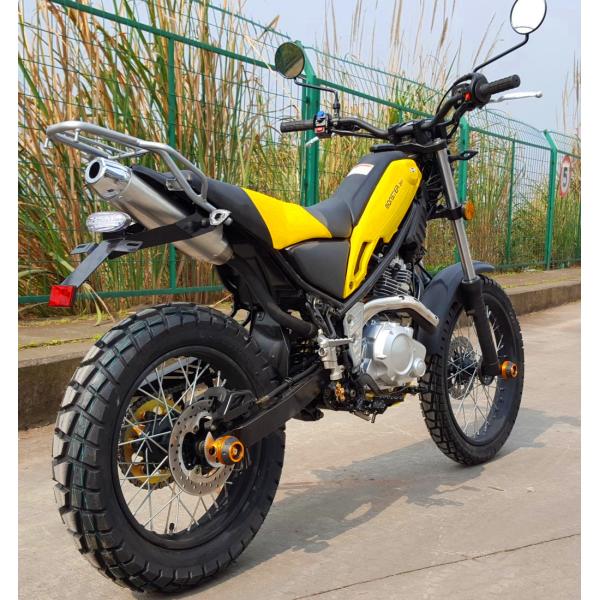 Steel Off Road Dirt Bike , 250cc 6 Gear Road Registered Dirt Bike Yellow Color