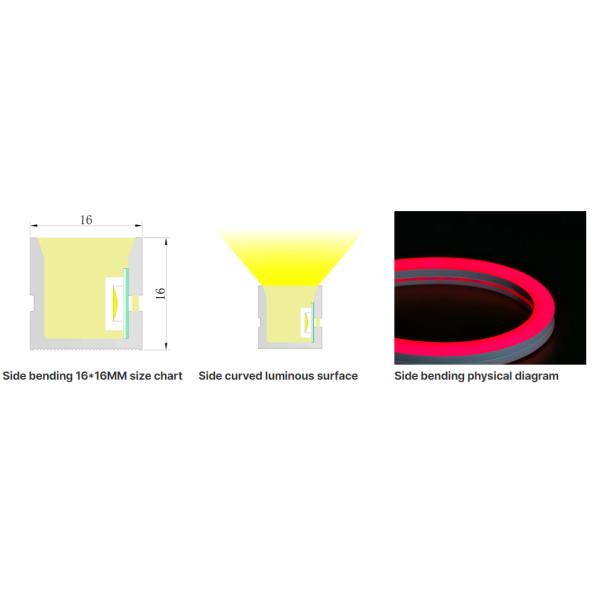 1616mm 24V IP67 водонепроницаемая наружная магия полный цвет Rgbw Custom LED Neon Strip Sign Flex LED Strip Lights DMX сигнал