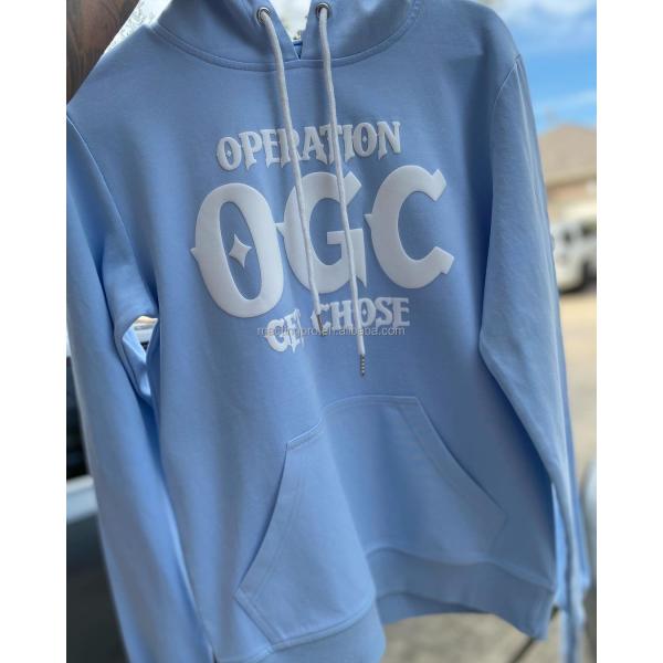 Hoodies Unisex Silk Screen Printed Tracksuit Mens Sweatshirt 3D Puff Print Hoodie Tracksuit