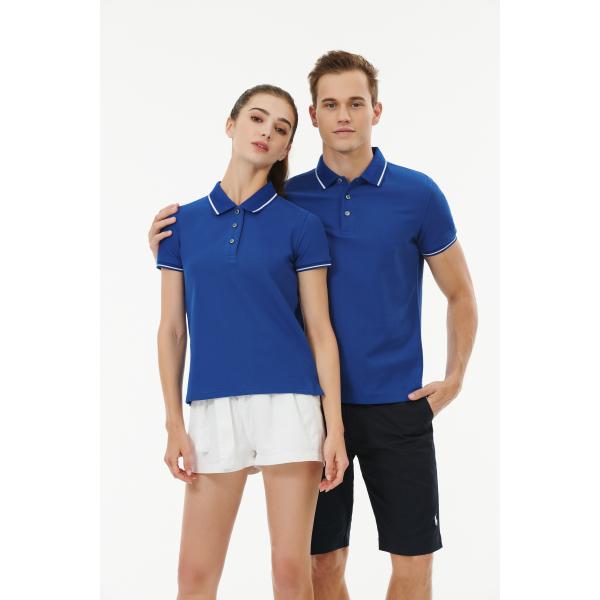 Blank Work 4XL Size Flyita Casual Polo Shirts 100% Cotton For Men