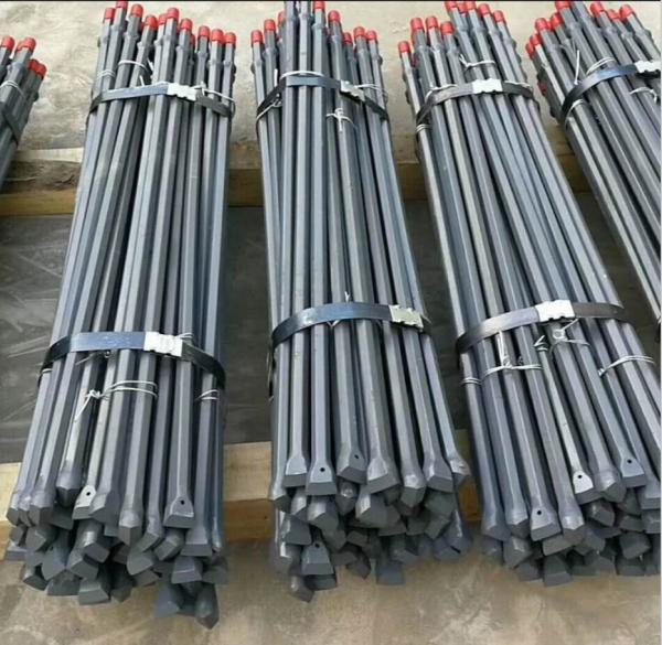 Chisel Bit Integral Drill Steel for small hole rock drilling with Hex body Diameter 26mm-41mm