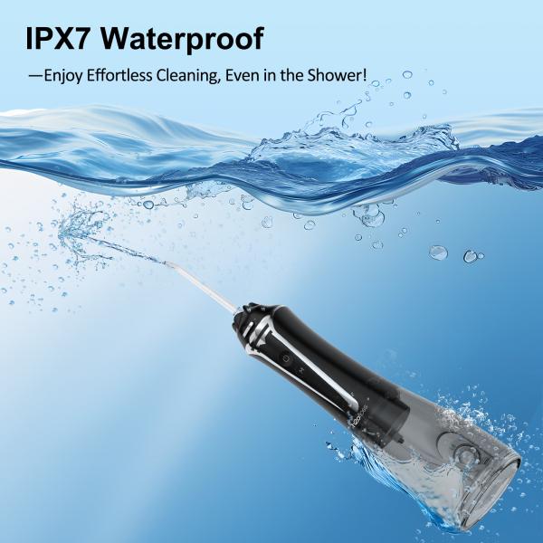 Portable Water Flosser Rechargeable Travel Irrigator Water Tank Irrigator Portable Oral Cleaning 5 Mode Dental Flosser