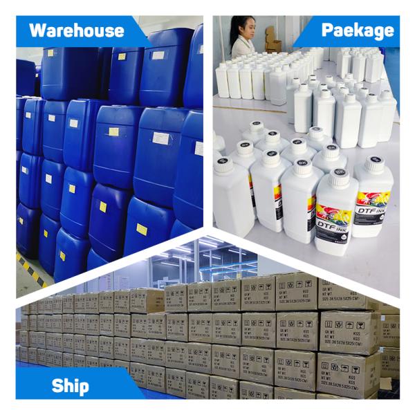 FCOLOR DTF Ink 1000ml AUTO ORDER FREE SHIPPING USA No Clog White CMYK for XP600 I3200 1390 Printer Ready to Ship
