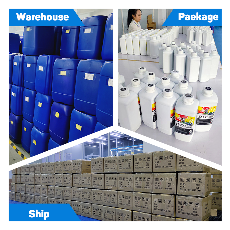 DTF 1000ml White Ink Fluorescent Dtf Pigment Ink For Epson XP600 I3200 L1800 L8050 TX800