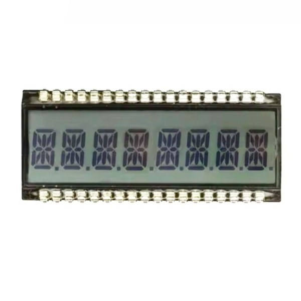 Transflective 14-Segment TN LCD Display Module with Twisted Nematic Backlight Character Display 52.00mm X 22.00mm X 2.80mm
