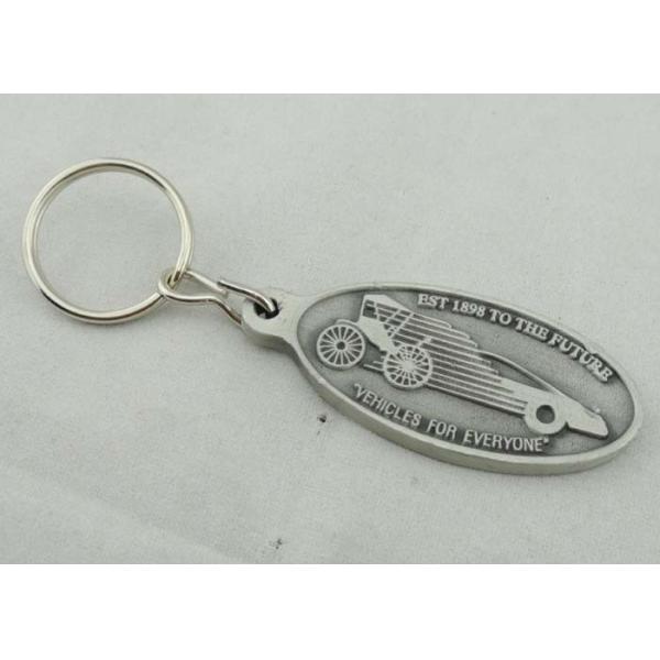 Antique Silver Plating Promotional Keychain Soft Enamel with Custom Logo