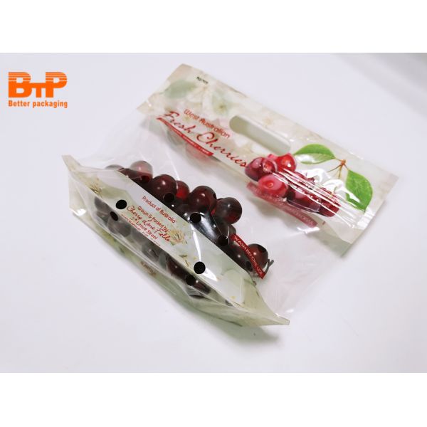 Custom Stand up Zipper Pouch Cherry Packaging Bags Strawberry Grape Storage Pouches Recycle Packaging Reusable Bags
