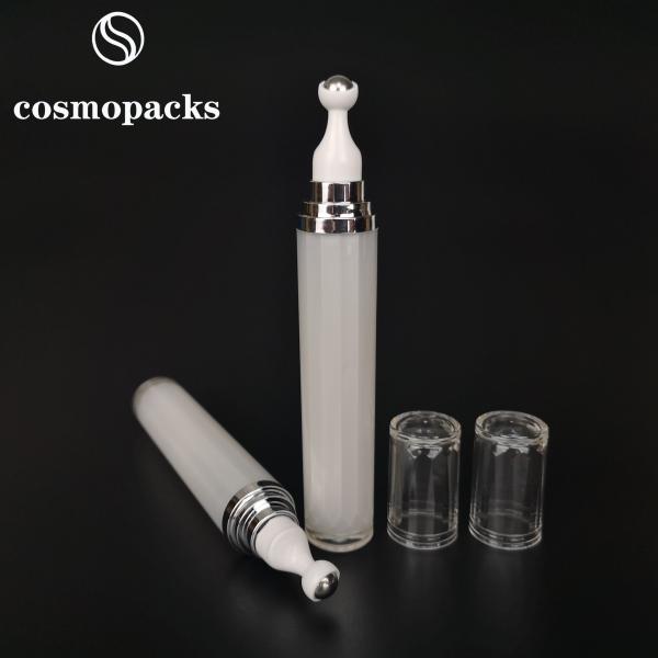 rolo acrílico luxuoso vazio plástico do perfume 20ml na garrafa com a bola de rolo da massagem
