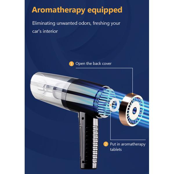 120W Rechargeable Wireless Handheld Car Vacuum Cleaner Mini Cyclone Strong Suction