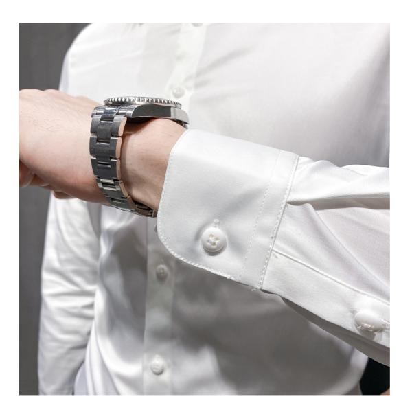 Knitted Long Sleeve Slim Fit Shirts For Men Popular Choice for Adults